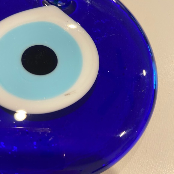 Turkish Evil Eye Glass Wall Hanging or Sun Catcher - Picture 5 of 6
